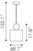 Myson Ceiling Lamp Gold & Black