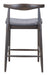 Tuzka Counter Stool (Set of 2) Gray & Espresso