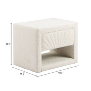 Baris Nightstand Ivory