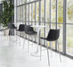 Magnus Barstool (Set of 2) Black & Silver