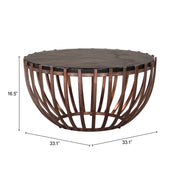 Kafig Coffee Table Bronze