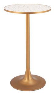 Bite Bar Table Beige & Gold