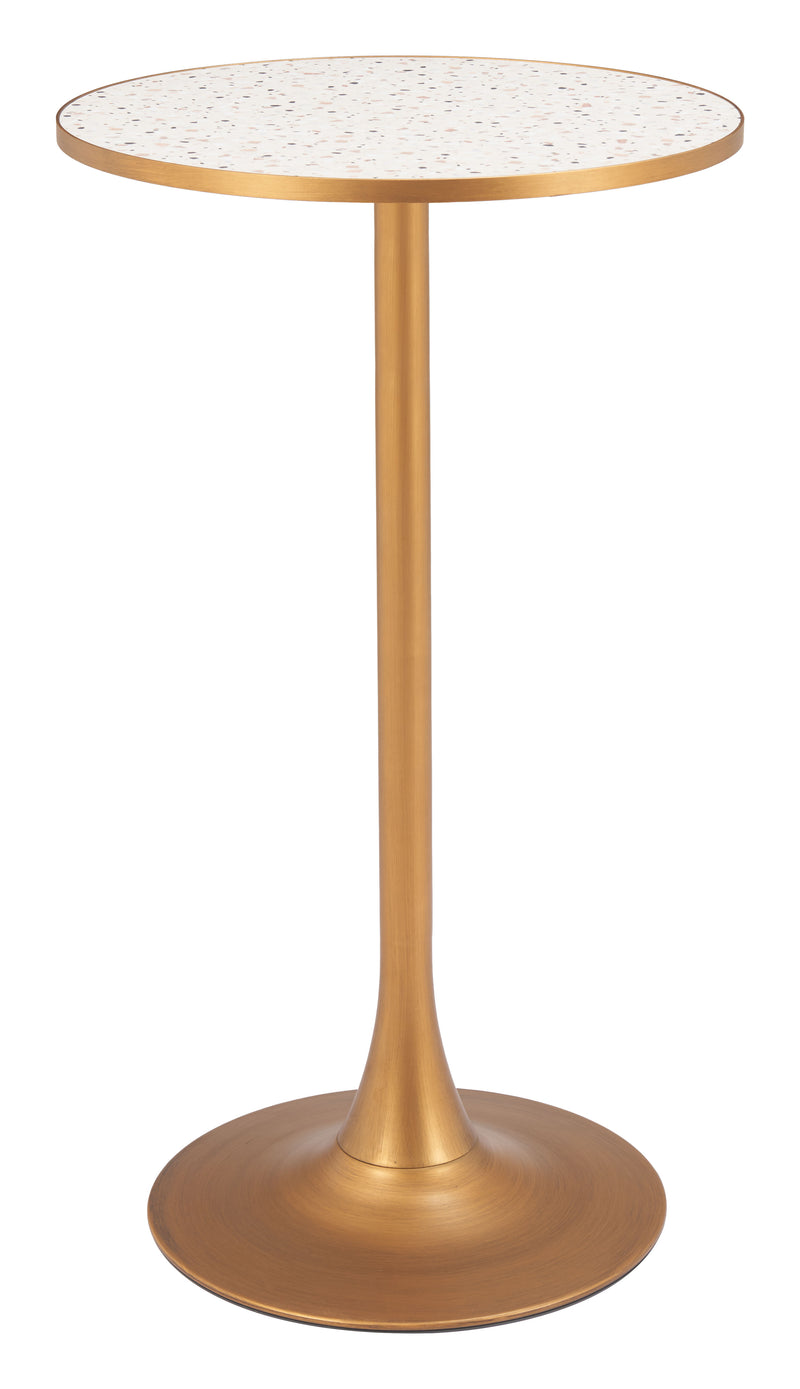 Bite Bar Table Beige & Gold
