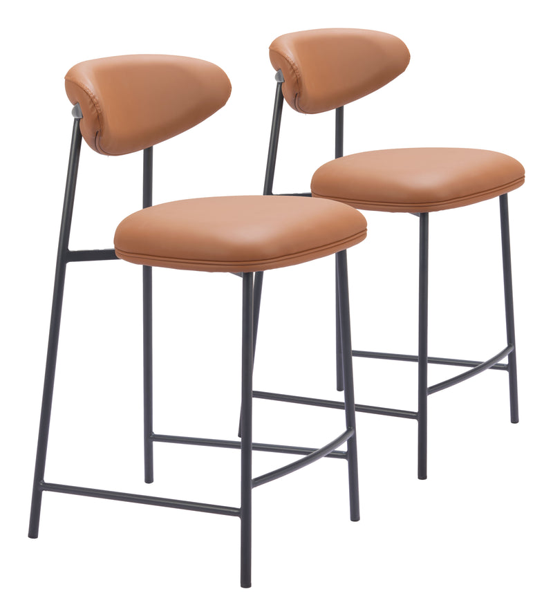 Rorun Counter Stool (Set of 2) Brown