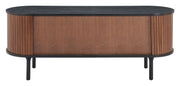 Koriana Entertainment Stand Black & Walnut