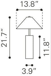 Ciara Table Lamp Beige & White