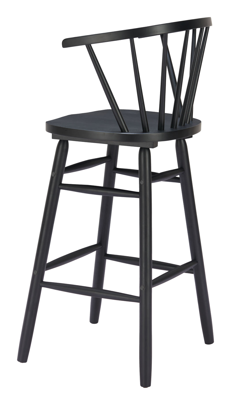 Stenger Barstool (Set of 2) Black