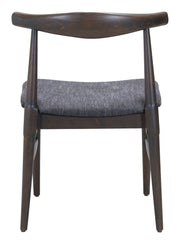 Tuzka Dining Chair (Set of 2) Gray & Espresso