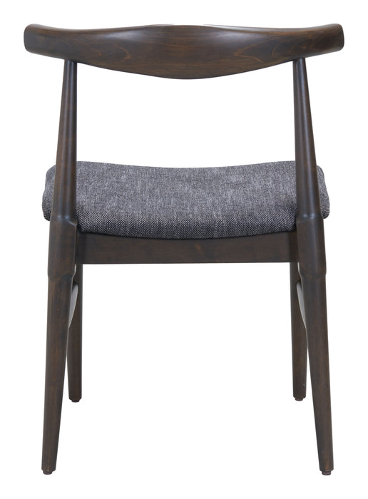 Tuzka Dining Chair (Set of 2) Gray & Espresso