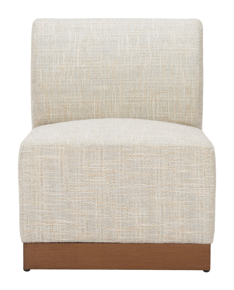 Christy Armless Chair Beige