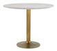 Fullerton Dining Table White & Gold