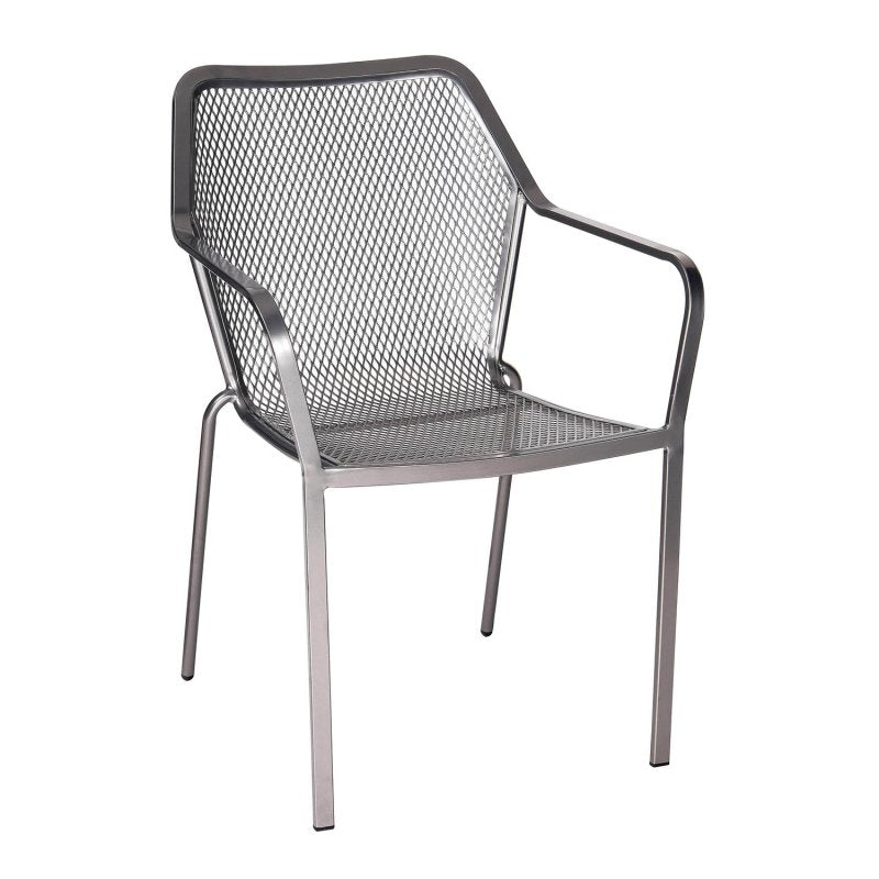Et Delmar Stacking Arm Chair Cetera Iron