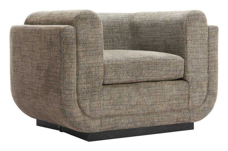 Sereneu Accent Chair Green Tweed