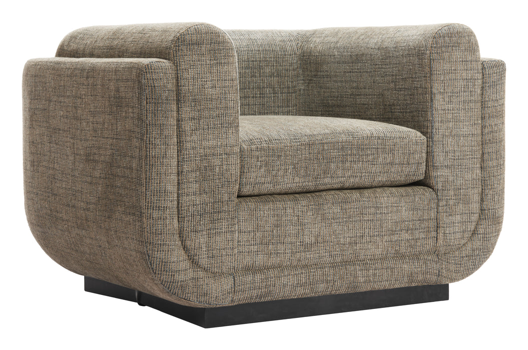 Sereneu Accent Chair Green Tweed