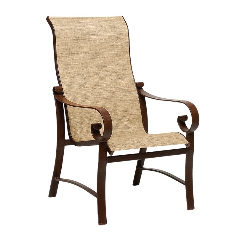 Belden Sling High Back Dining Arm Chair Sling
