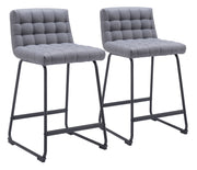 Pago Counter Stool (Set of 2) Gray