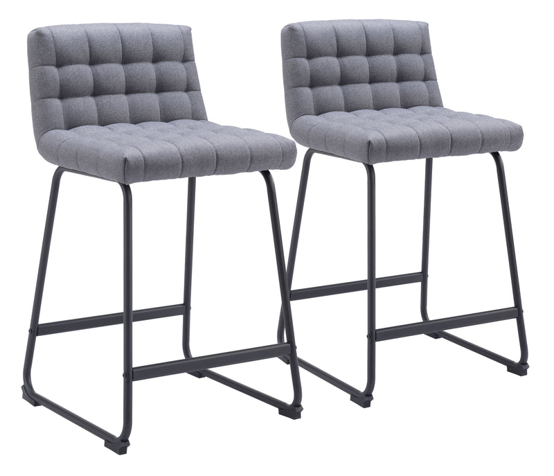 Pago Counter Stool (Set of 2) Gray