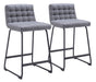 Pago Counter Stool (Set of 2) Gray
