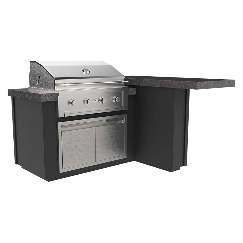 72" Alta - L - (Right) - Complete BBQ Island