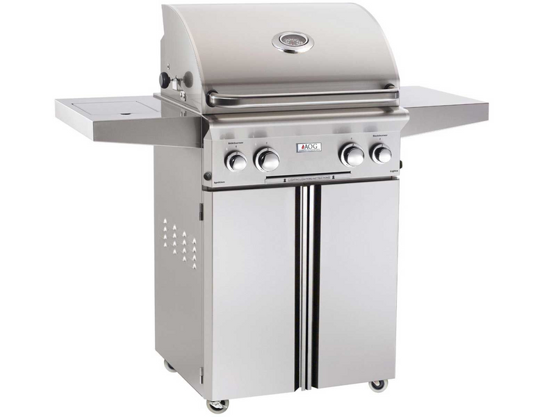 AOG L-Series 24-Inch 2-Burner Gas Grill with Backburner, Rotisserie & Single Side Burner