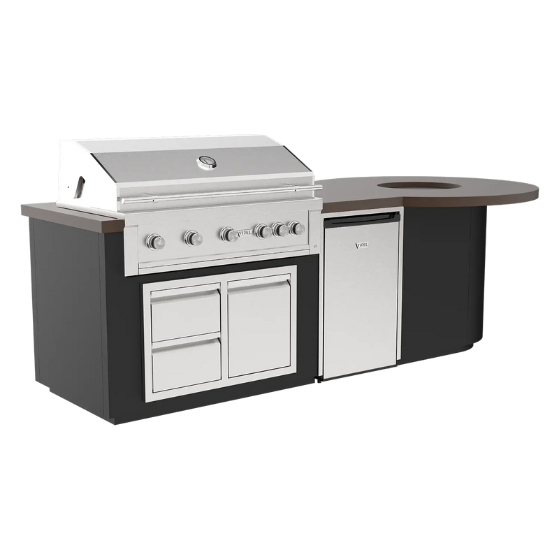 112" Luxe - I - Fire Pit - Complete BBQ Island