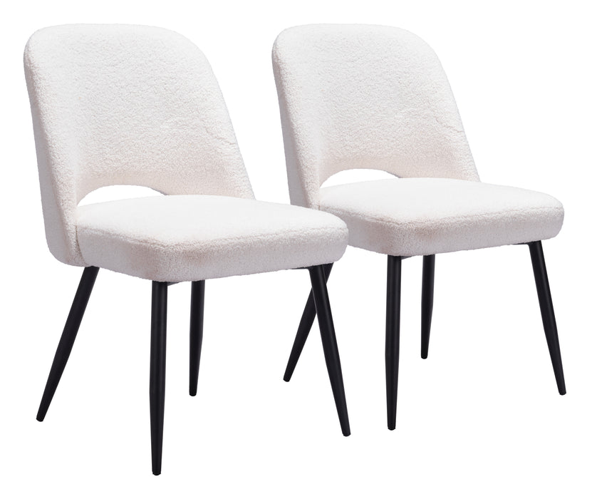 Teddy Dining Chair (Set of 2) Ivory