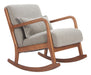 Hady Rocking Chair Gray