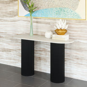 Izola Console Table White & Black