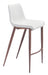 Magnus Barstool (Set of 2) White & Walnut