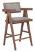 Delhi Counter Stool (Set of 2) Gray & Walnut