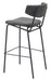 Charon Barstool (Set of 2) Vintage Black