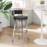 Gimsby Swivel Barstool Black