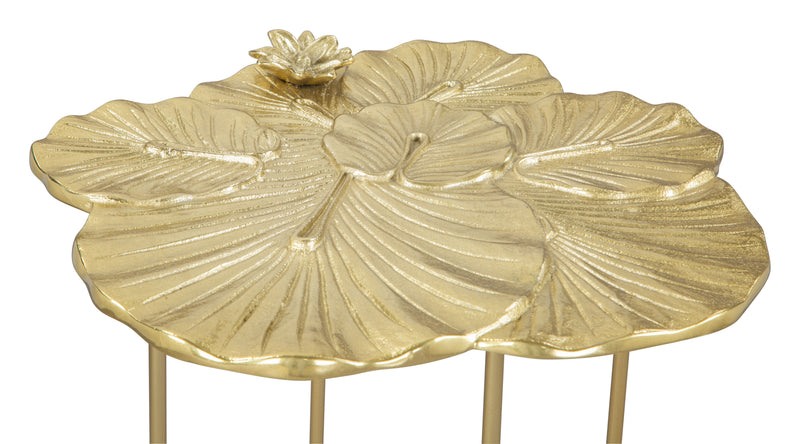 Lotus Side Table Gold