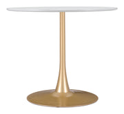 Opus Dining Table White & Gold