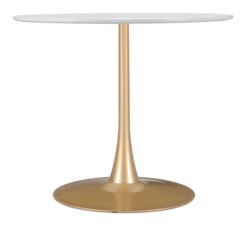 Opus Dining Table White & Gold