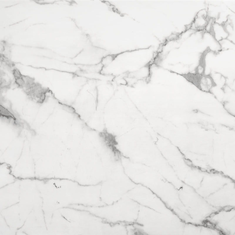 Atlas Dining Table White & Silver