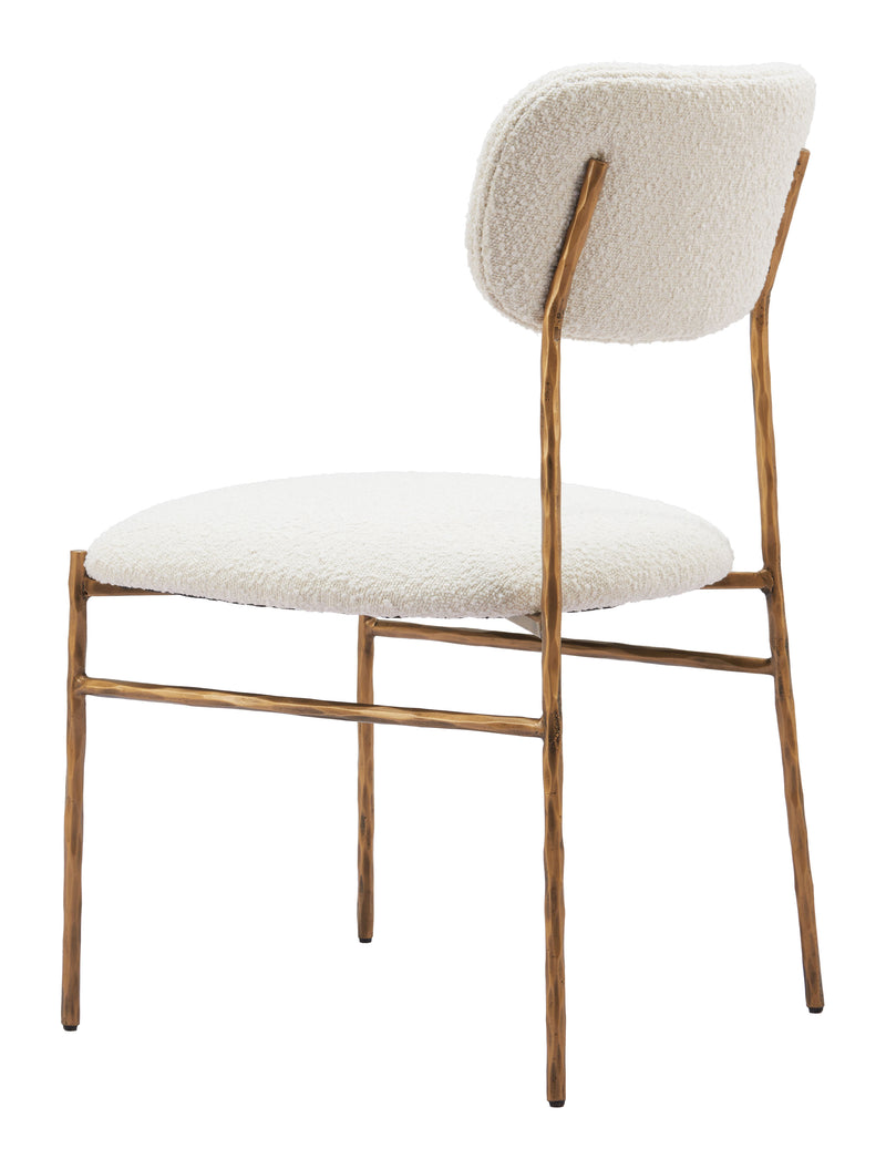Sydhavnen Dining Chair Cream & Gold