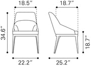 Ayr Dining Chair (Set of 2) Tan
