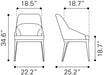 Ayr Dining Chair (Set of 2) Tan