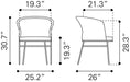 Freycinet Dining Chair (Set of 2) Black