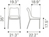 Ace Dining Chair (Set of 2) Brown & Walnut