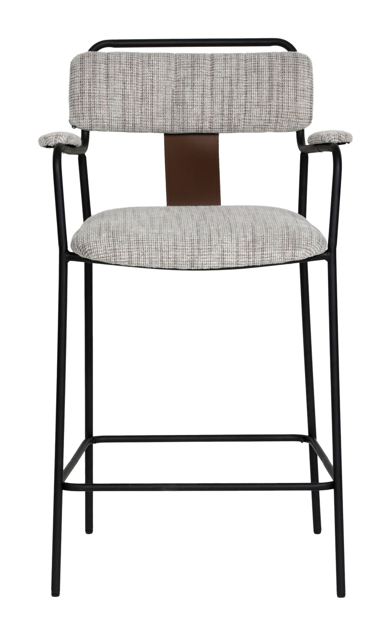 Couva Counter Stool (Set of 2) Gray Tweed