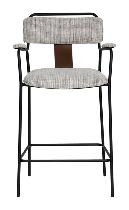 Couva Counter Stool (Set of 2) Gray Tweed