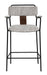 Couva Counter Stool (Set of 2) Gray Tweed