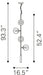 Zatara Ceiling Lamp Brass