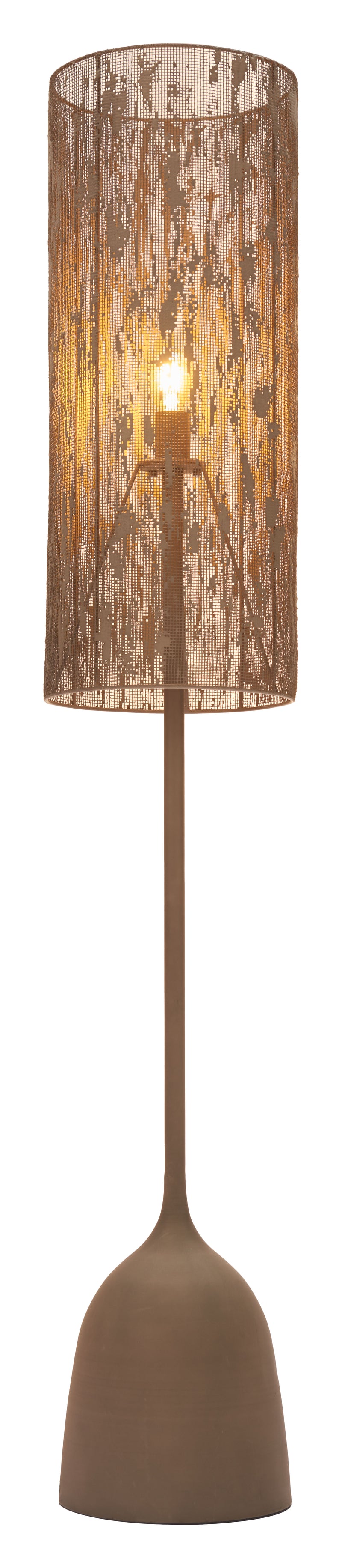 Buff Floor Lamp Taupe