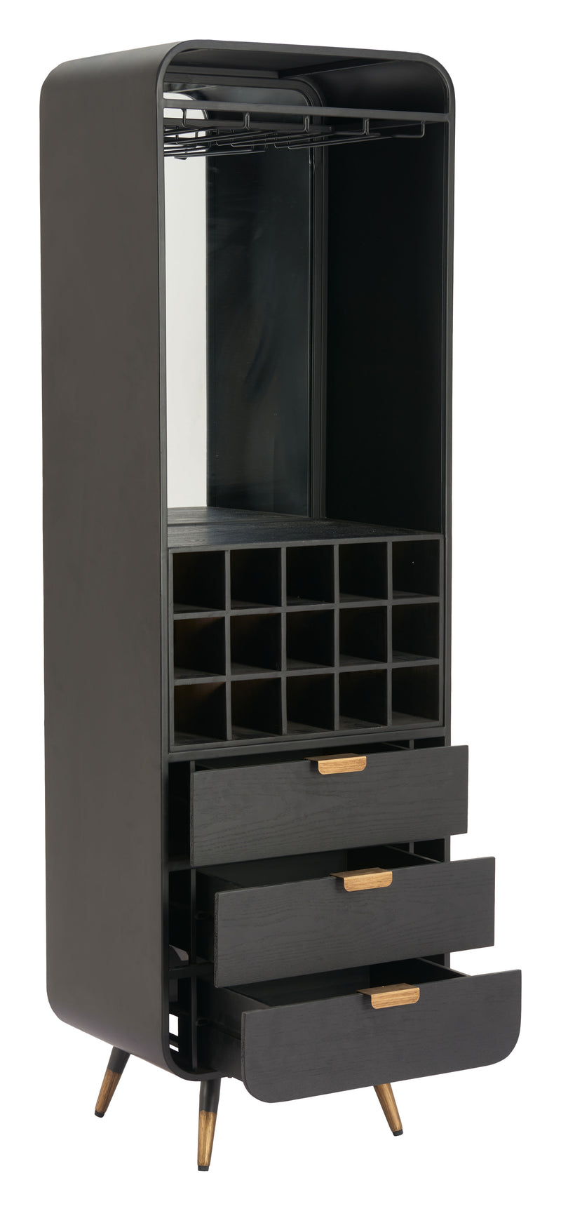 Magara Bar Cabinet Black
