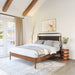 Netz Queen Bed Black & Walnut