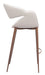 Limay Barstool Beige & Walnut
