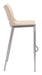 Ace Barstool (Set of 2) Light Pink & Silver